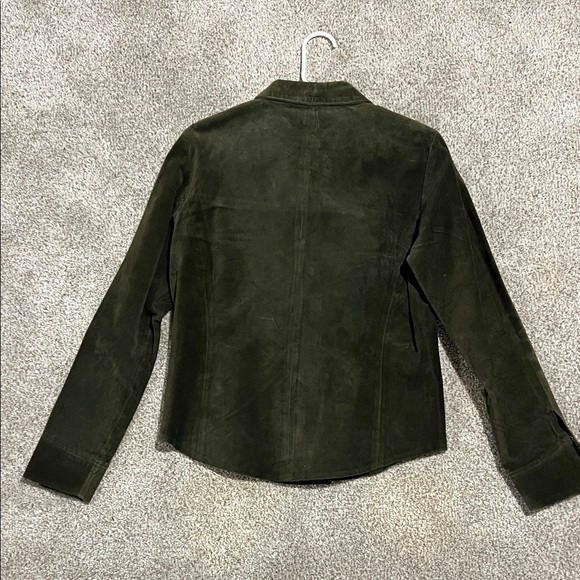 New Frontier Dark Green Suede Jacket - Picture 3 of 3